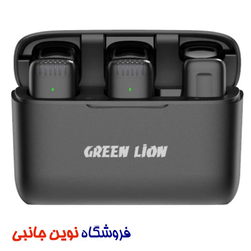 میکروفن بی سیم گرین لاین مدل 2 در NOISE REDUCTEON 1 ا Green Lion 2 IN 1 Wireless NOISE REDUCTEON Microphone (تک /عمده)