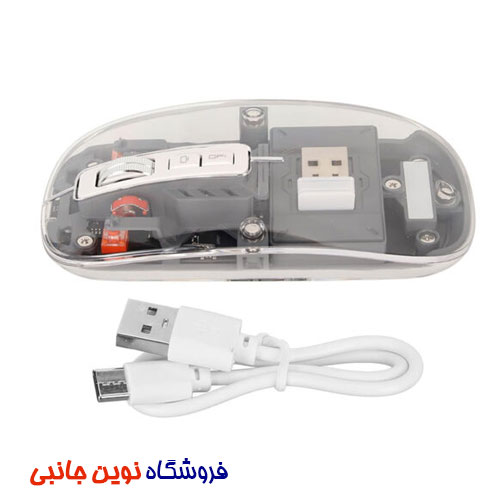 موس بی سیم گرین لاین مدل 2 Transparent Mouse ا Green Lion 2 Transparent Mouse Mouse (تک/ عمده)