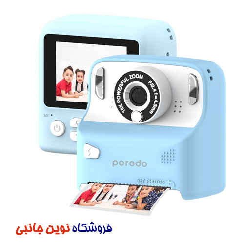 دوربین دیجیتالی و چاپ فوری کودکان پرودو مدل Thermal Printing ا Porodo Lifestyle Kids Print Camera Thermal Printing ( تک / عمده )