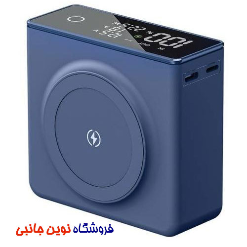 پاوربانک وایرلس گرین لاین مدل Challenge MagSafe ظرفیت 20000 میلی آمپر | Green Lion Challenge MagSafe GNCHMG20PBBL 20000mAh Power bank ( تک / عمده )