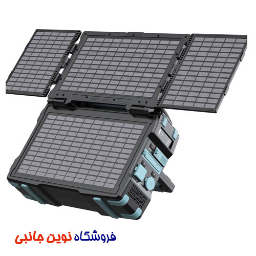 پاورژنراتور 300 وات قابل حمل پاورلوژی با ظرفیت 76800mAh دارای پنل خورشیدی 30W مدل PPBCHA38 ا Powerology PPBCHA38 Portable Solar Power Generator 284Wh 300W QC (تک / عمده )