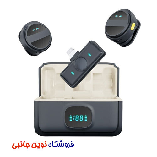 میکروفون یقه ای بی‌سیم دوتایی مدل SX21 ا SX21 Wireless Microphone Double (تک/عمده)