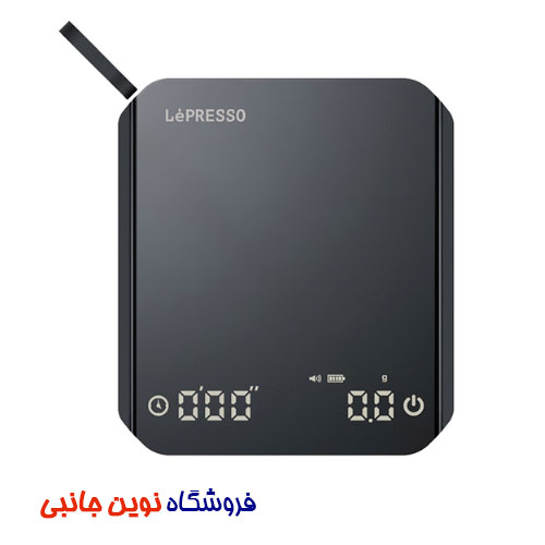 ترازوی دیجیتال قهوه لپرسو مدل LPMDCSTBK ا LEPRESSO LPMDCSTBK Coffee Scale with Timer (تک/عمده)