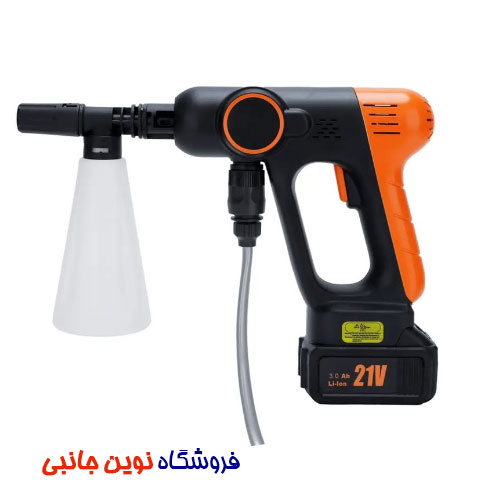 کارواش شارژی پرودو مدل LFST067 ا Porodo PD-LFST067-OG Lifestyle Dual Mode – Tank & Hose High-Pressure Washer (تک/عمده)