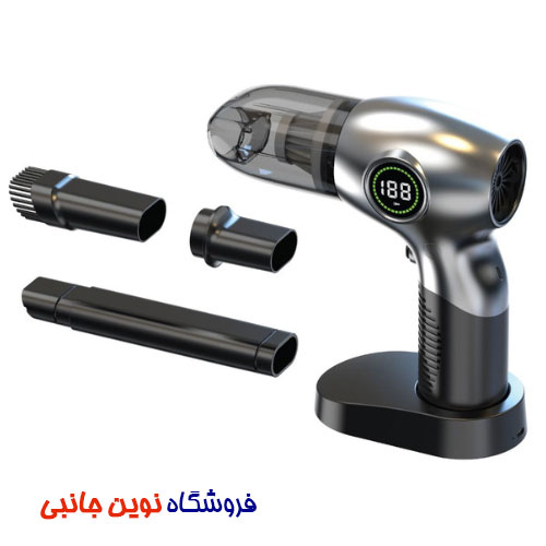 جارو شارژی و بلوور هوای گرین لاین 3 کاره مدل Green Lion 3-in-1 Vacuum Cleaner Blower Air Pump with 95W Power | GB-196X (تک و عمده)