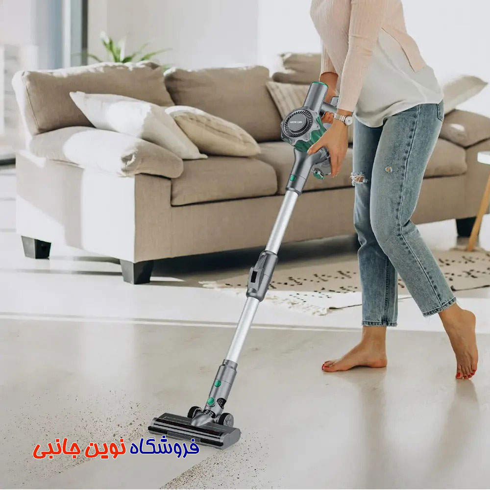 جارو شارژی دستی پرقدرت گرین لاین مدل Gl-VC16 ا Green Lion GNVC16CLNRGY Lite Cordless Vacuum Cleaner with 180° Foldable Tube (تک / عمده)